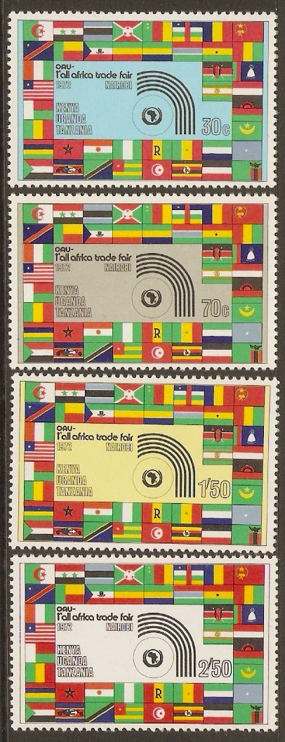 Kenya, Uganda and Tanzania 1972 Trade Fair Set. SG306-SG309.